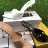 Zara Pointed Heeled Slippers - Black, White, Nude