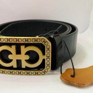 Quality Designer Leather Belt - Black