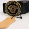 Quality Designer Leather Belt - Black - Image 3