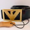Quality Designer Leather Belt - Black - Image 2