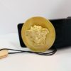 Quality Designer Leather Belt - Black - Image 5