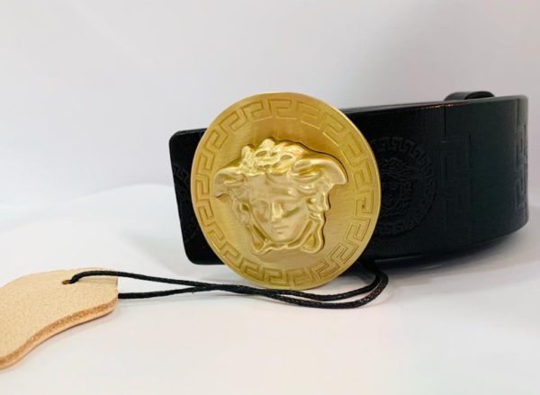 Quality Designer Leather Belt - Black - Image 5