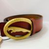 Quality Designer Leather Belt - Brown - Image 3