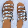 High Quality wet-look synthetic ladies Slippers.