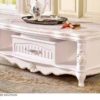 Aesthetic White Living Room Center Table